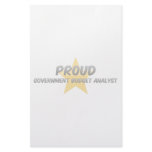 Proud Government Budget Analyst Custom Stationery
