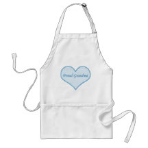 Proud Grandma Apron, Blue