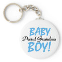 Proud Grandma Baby Boy T shirts and Gifts keychain