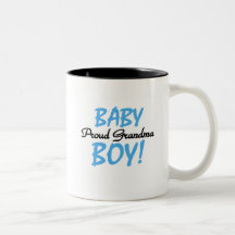 Proud Grandma Baby Boy T shirts and Gifts Mugs
