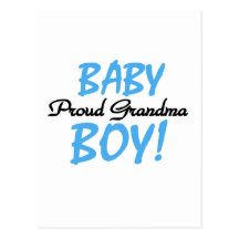 Proud Grandma Baby Boy T shirts and Gifts Post Card
