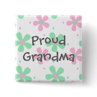 Proud Grandma Button button