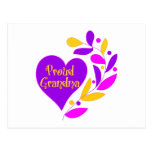 Proud Grandma Heart Postcards