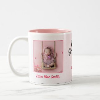 Proud Grandma New Baby Personalized Mug mug