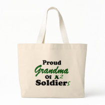 Proud Grandma Of 2 Soldiers Canvas Bag