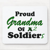 Proud Grandma Of 2 Soldiers Mousepad