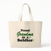 Proud Grandma Of 3 Soldiers Bags