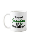 Proud Grandma Of 3 Soldiers Mugs