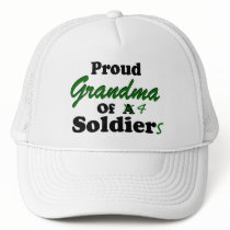Proud Grandma of 4 Soldiers Mesh Hats
