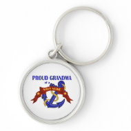 Proud Grandma of a Navy Nuke Key Chain keychain