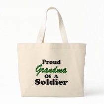 Proud Grandma Of A Soldier Canvas Bag