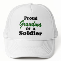 Proud Grandma Of A Soldier Trucker Hat