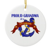 Proud Grandma of a US Sailor Ornament ornament