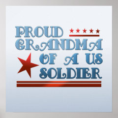 Proud Grandma of a US Soldier Posters