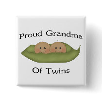 Proud Grandma Of Twins buttons by MishMoshTees Proud Grandma Of Twins buttons