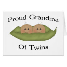 Proud Grandma Of Twins Cards