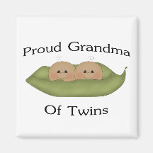Proud Grandma Of Twins Magnet