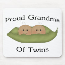 Proud Grandma Of Twins Mouse Pads