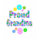 ladies_fitted_babydoll - Share your pride of being a Grandma with this flowered design and the words Proud Grandma.