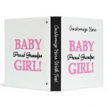 Proud Grandpa Baby Girl Gifts Binder