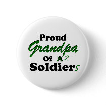 Proud Grandpa Of 2 Soldiers Pinback Button