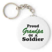 Proud Grandpa Of A Soldier Key Chains