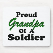 Proud Grandpa Of A Soldier Mousepads