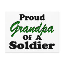 Proud Grandpa Of A Soldier Post Card