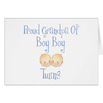 Proud Grandpa Of Boy Twins cards by Scrappintwins Proud Grandpa Of Boy Twins cards