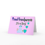 new, baby, it's a boy, proud, grandparents,