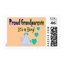 Proud Grandparents "It's a Boy" postage by gailg1957 Proud Grandparents "It's a Boy" postage