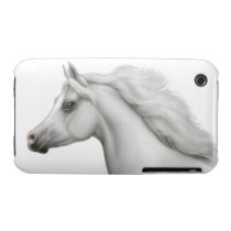 Proud Gray Arabian Horse iPhone 3 Case