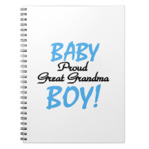Proud Great Grandma Baby Boy Gifts Note Book