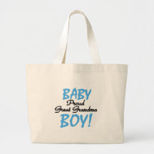 Proud Great Grandma Baby Boy Tshirts and Gifts Bag