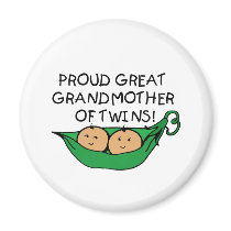 proud Great Grandmother Twin Pod Magnet