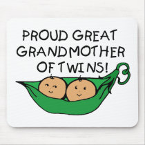 proud Great Grandmother Twin Pod Mouse Pad