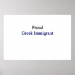 Proud Greek Immigrant Poster