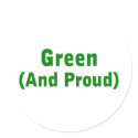 Proud Green stickers