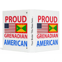 Proud Grenadian American 3 Ring Binders