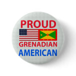 Proud Grenadian American Button