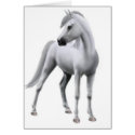 Proud Grey Horse Card by twopurringcats Proud Grey Horse Card