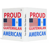 Proud Guatemalan American 3 Ring Binder