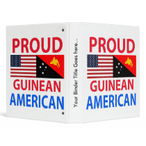Proud Guinean American Vinyl Binder