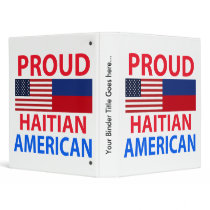 Proud Haitian American Vinyl Binders