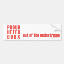 Proud Heterodox Sticker Bumper Stickers