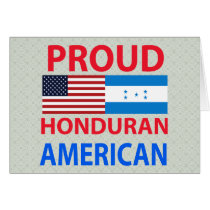 Proud Honduran American Greeting Cards
