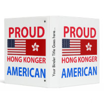Proud Hong Konger American 3 Ring Binder
