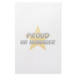 Proud Hr Manager stationery