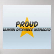 Proud Human Resource Manager Poster