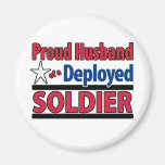 Proud Husband of a Deployed Soldier Fridge Magnet